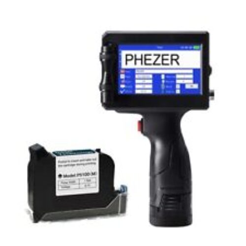 Phezer P15 Handheld Inkjet Printer for Any Surface 0.5 Inch Nozzle